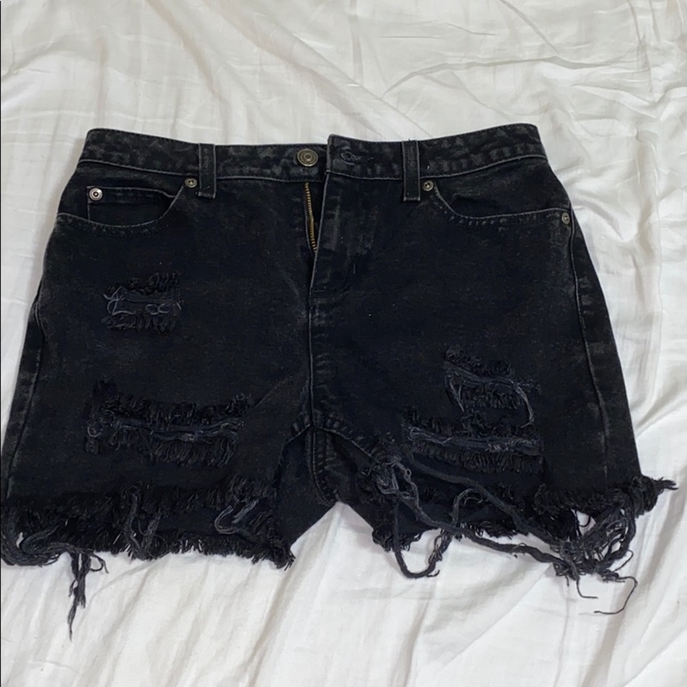 Vintage Black Mom Jean Shorts